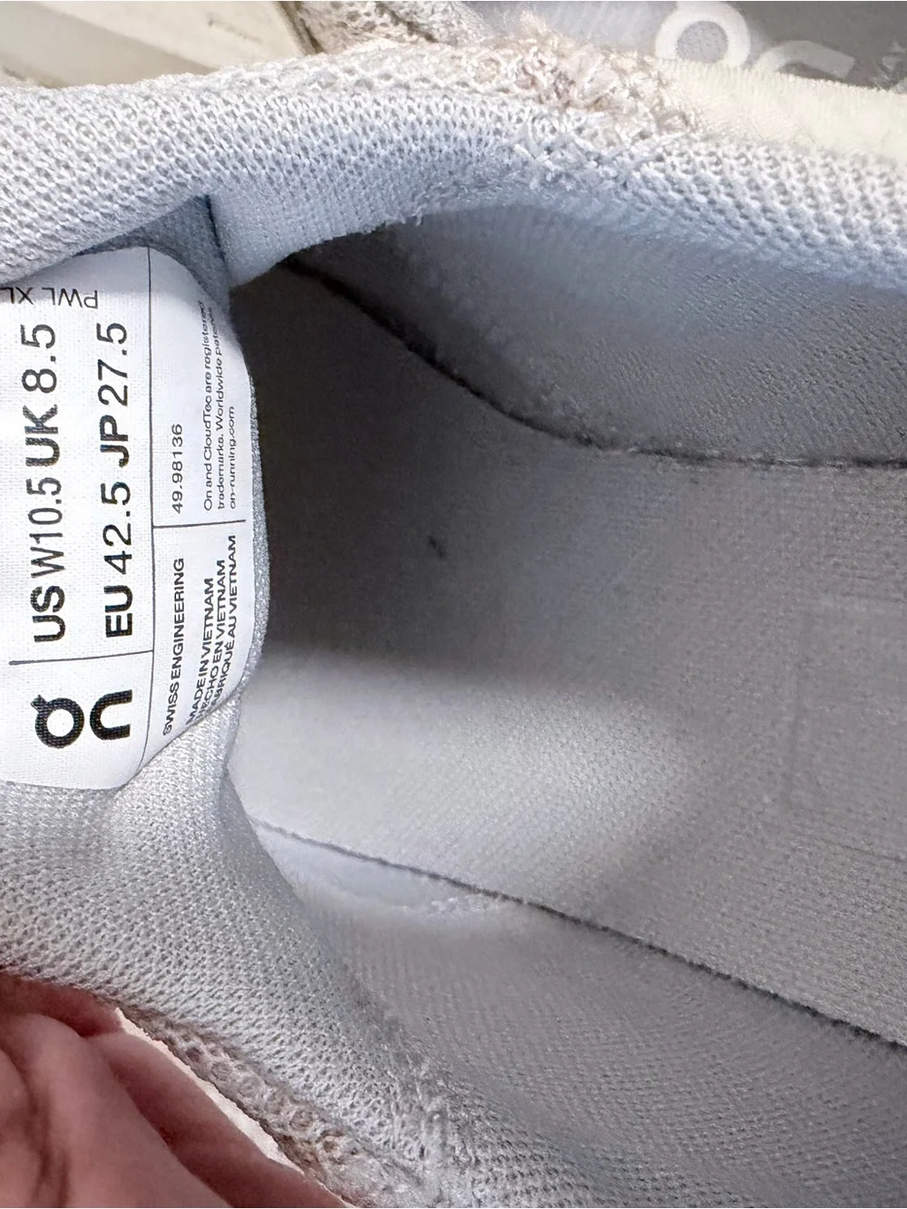 On Running Men's CloudTec Trail Sneaker in Light Grey with Lime Accents